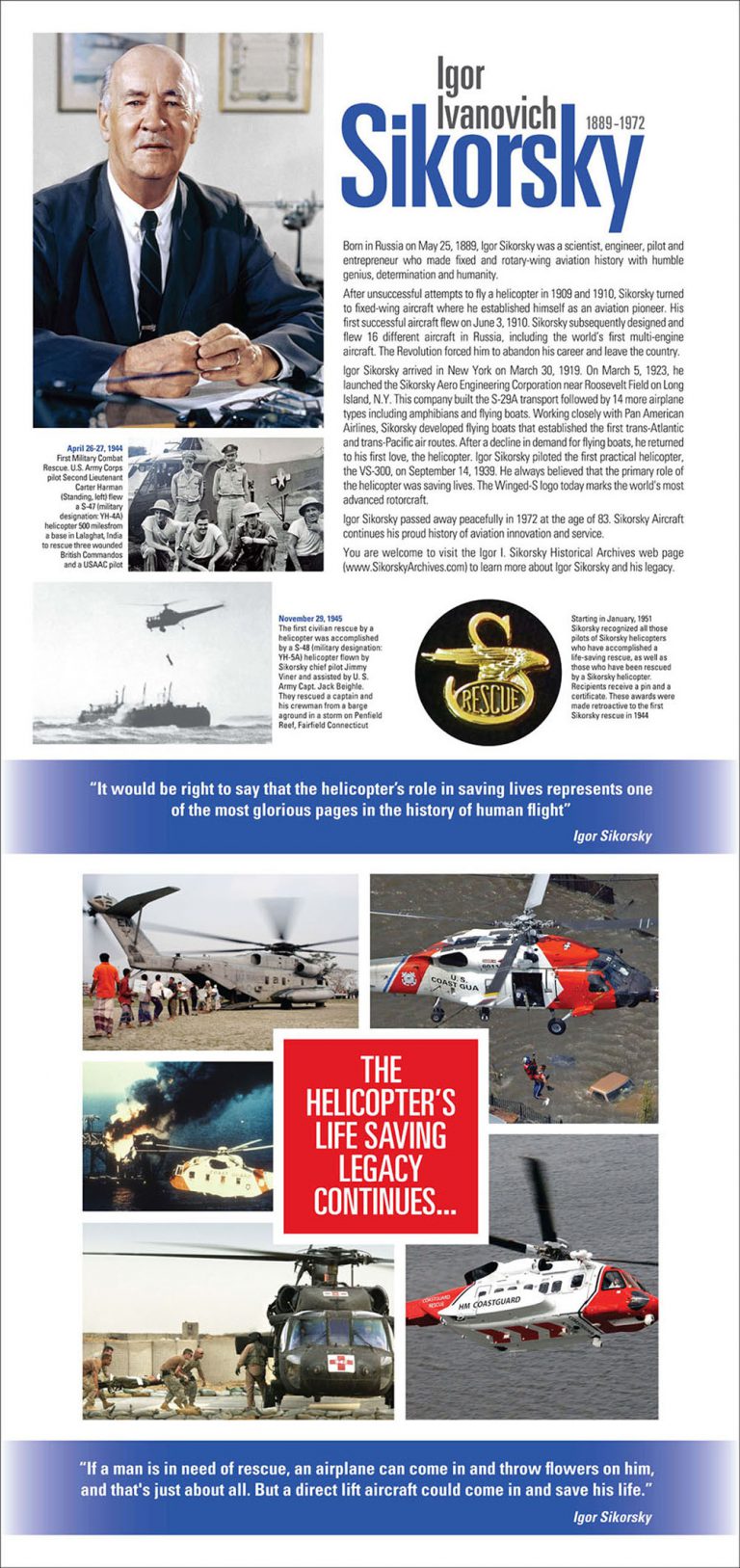 Trumbull Connecticut Honors Igor Sikorsky With Memorial – Igor I ...