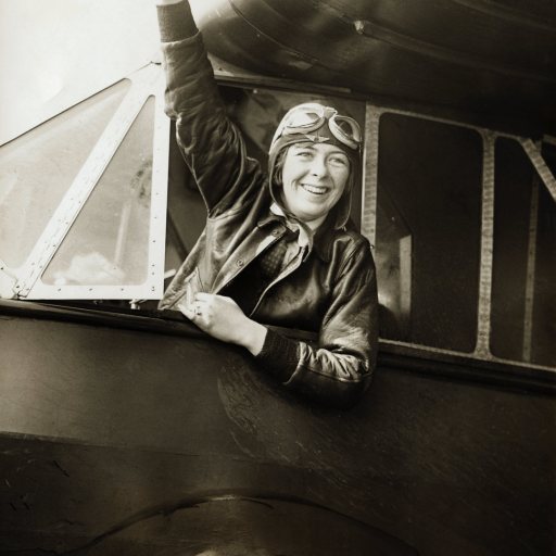 Elinor Smith in 1929, After Establishing a New Flight Endurance Record of 26 hours, 21 minutes, 32 seconds